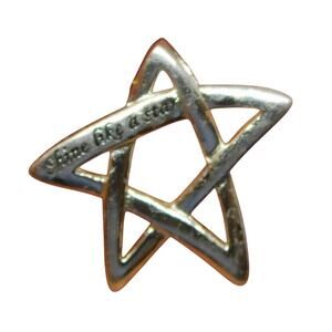 Star Minimalist Charm Pendant Shine Like a Star Dainty Silver Tone